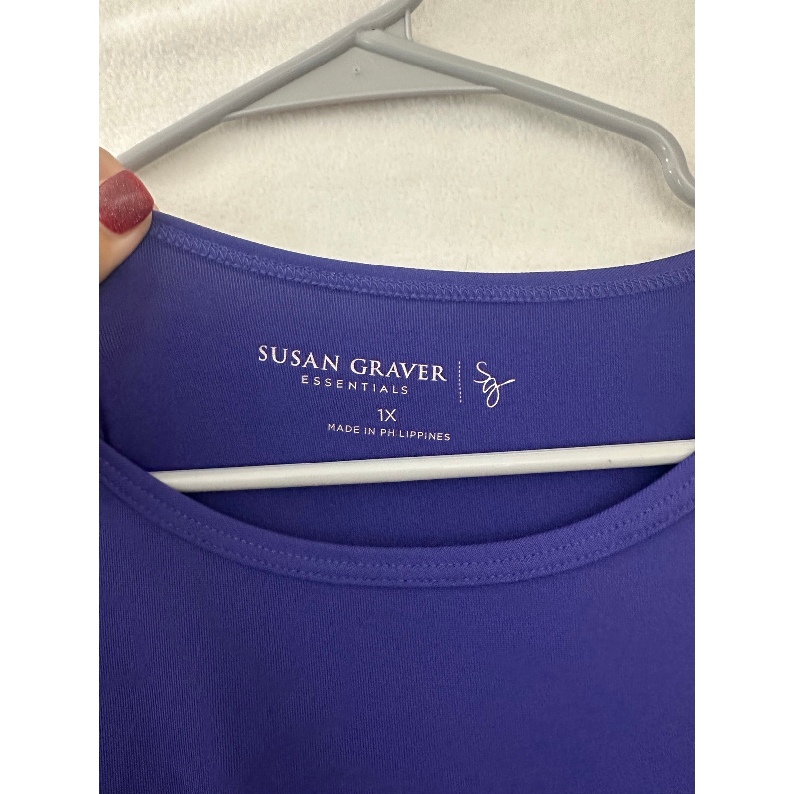 Susan Graver Purple Essentials Top 1x Basic Staple — image 2 of 6